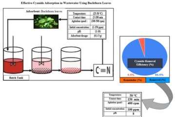 Effective Cyanide Adsorption in Wastewater Using Buckthorn Leaves: A study on Removal Efficiency and Kinetic Analysis.