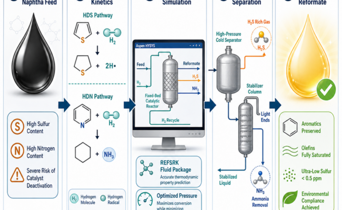 Simulation and performance analysis of a Naphtha Hydrotreating (NHT) process using Aspen HYSYS